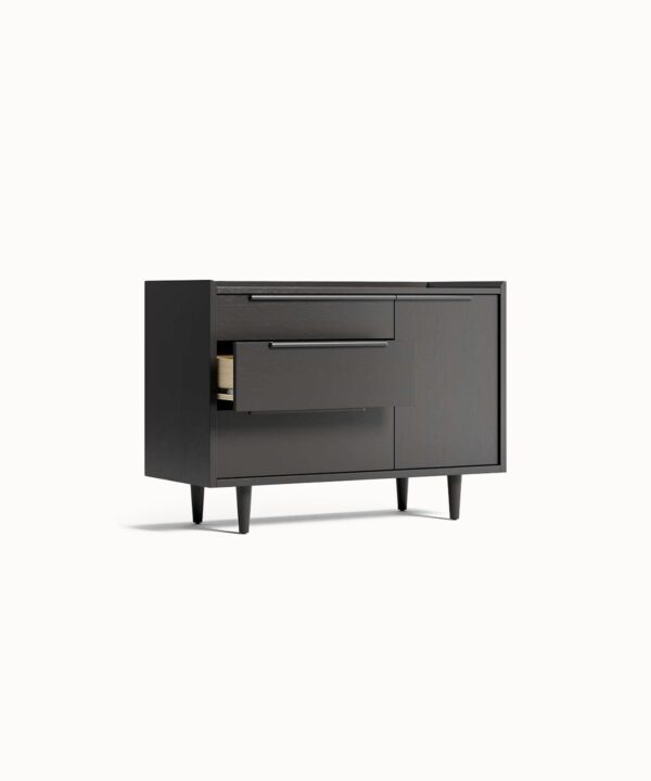 Black Small 3-Drawer Chest – Image 2